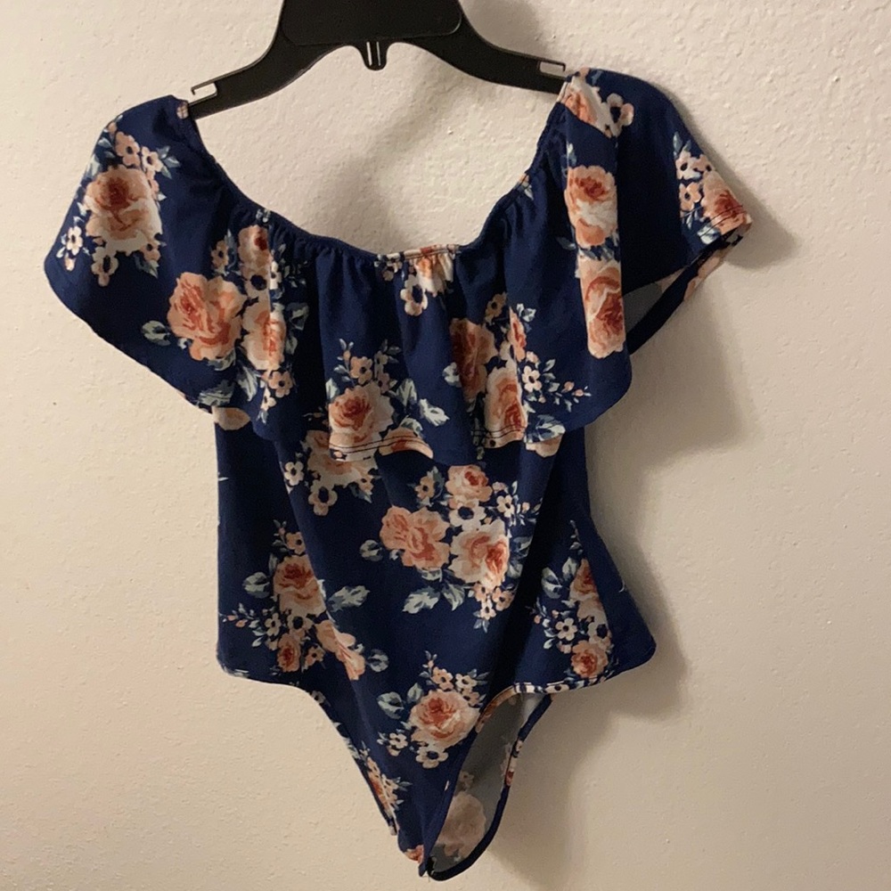 Blue bodysuit